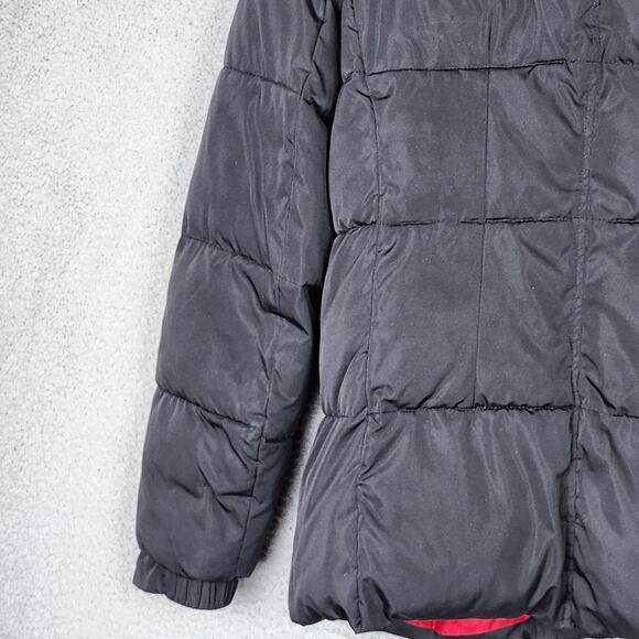 RAINFOREST Puffer Jacket Womens Large Black Softshell Lined Filled Zip Pockets - Picture 11 of 16